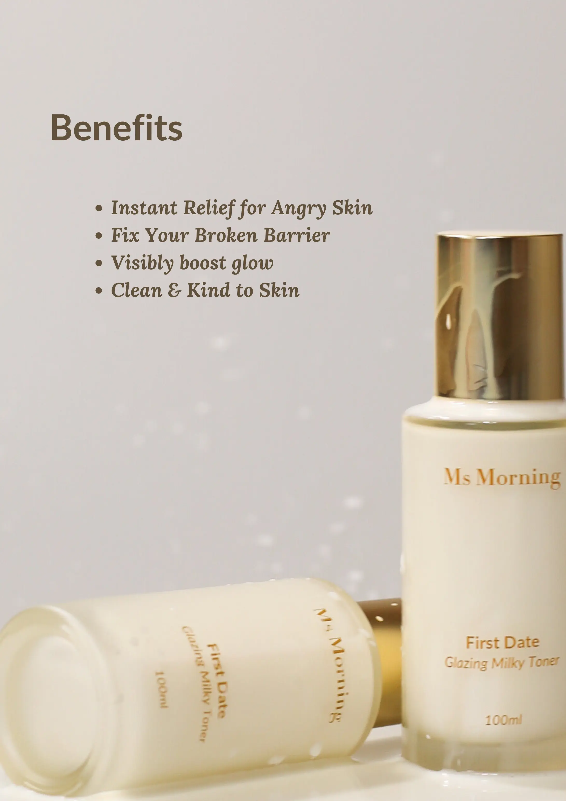 First Date Glazing Milky Toner (All-IN-ONE) Ms Morning