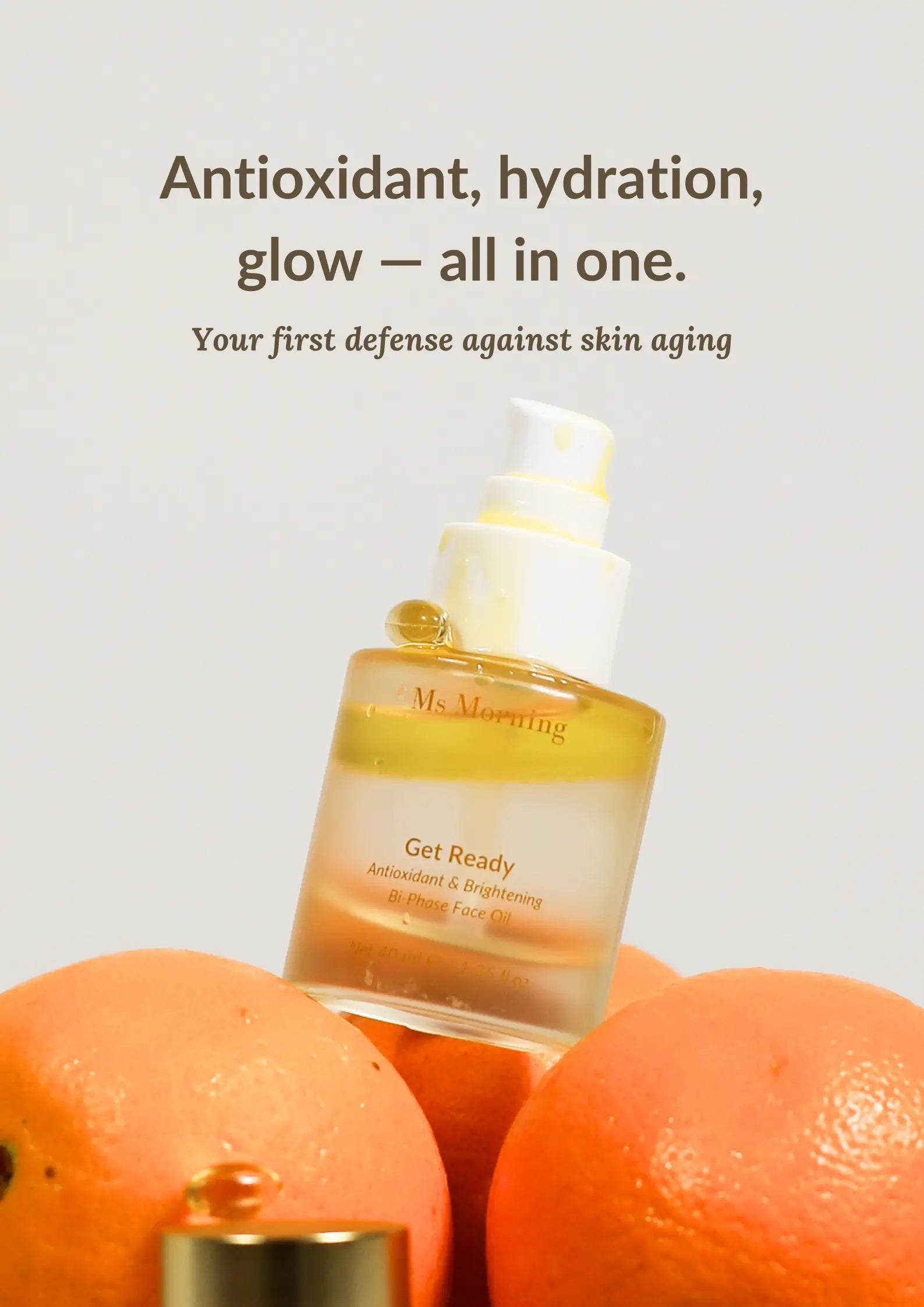Get Ready Bi-Phase Face Oil (All-IN-ONE) Ms Morning
