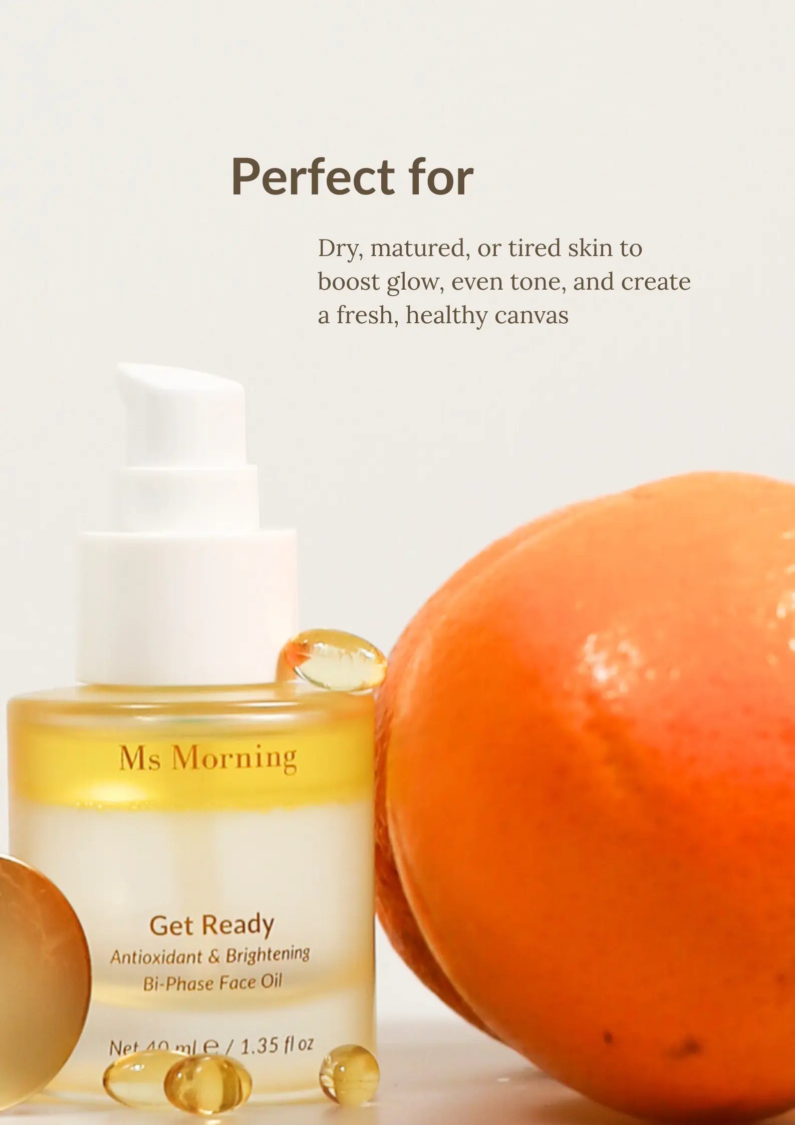 Get Ready Bi-Phase Face Oil (All-IN-ONE) Ms Morning