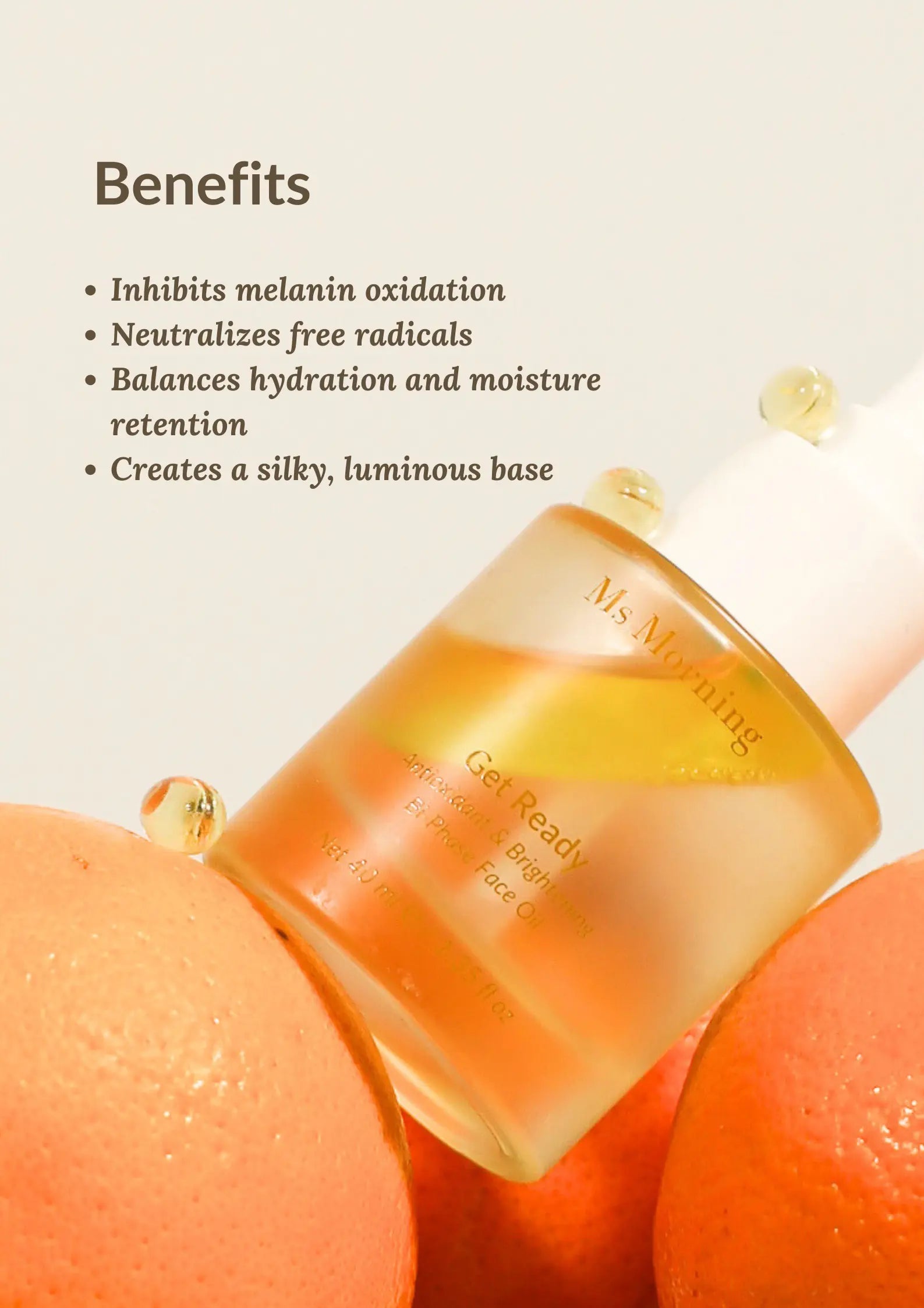 Get Ready Bi-Phase Face Oil (All-IN-ONE) Ms Morning