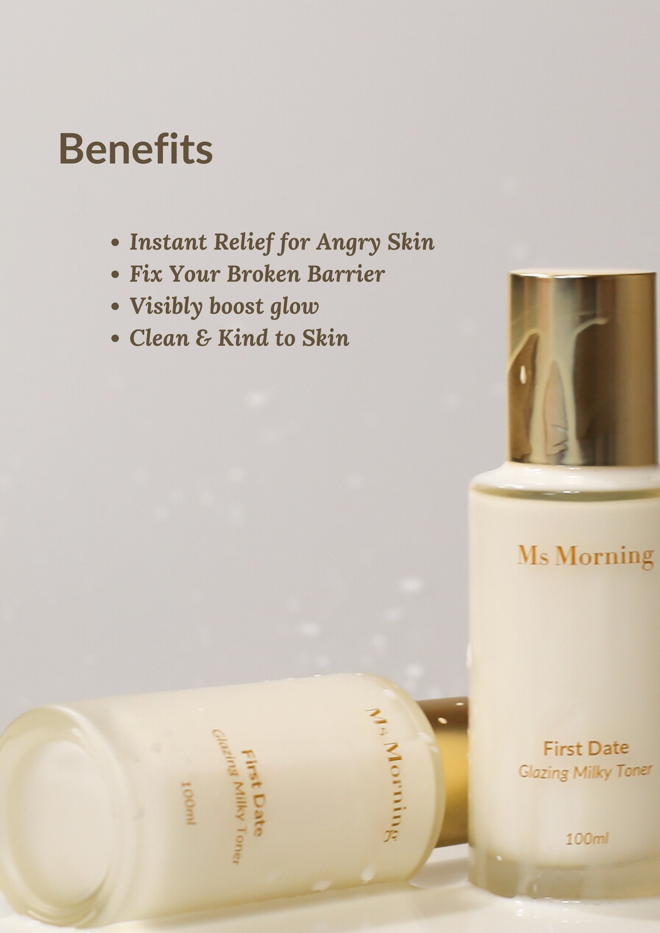 First Date Glazing Milky Toner (All-IN-ONE) Ms Morning